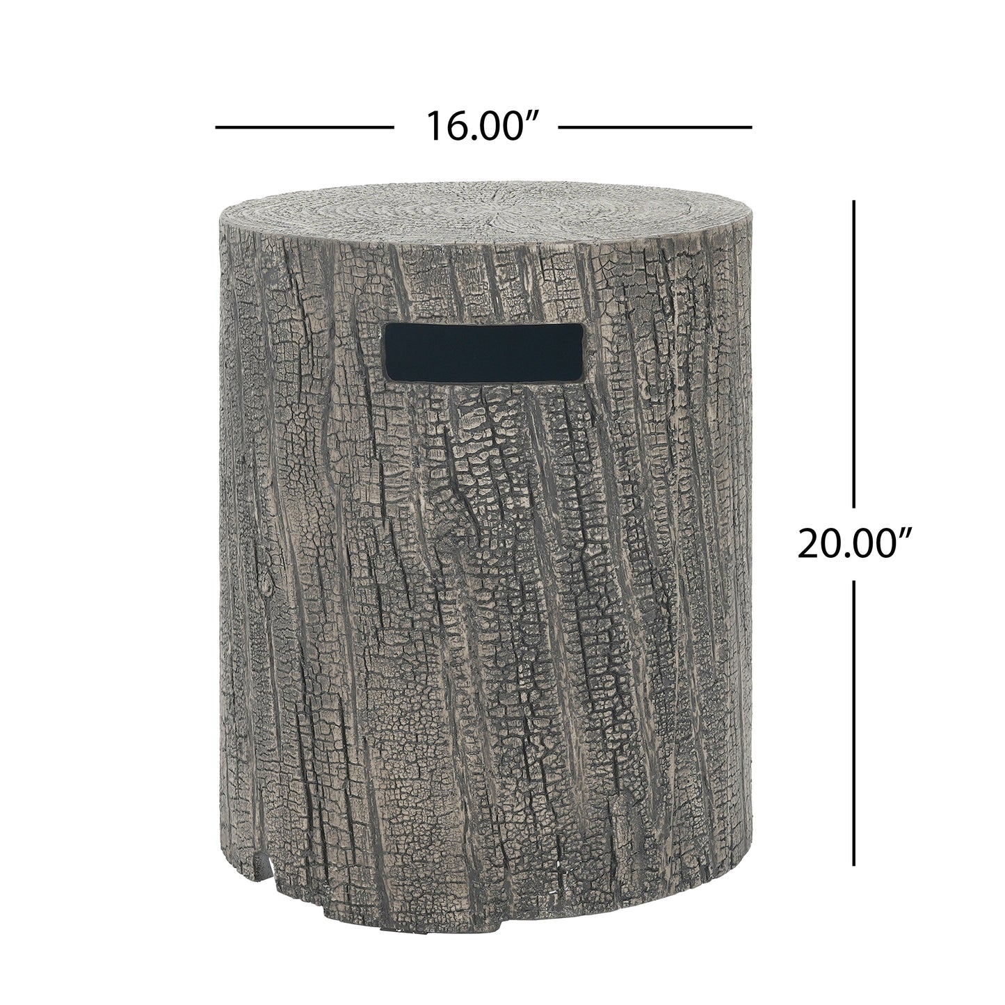 16x20 Inch MGO Tank Holder Side Table, Light Grey