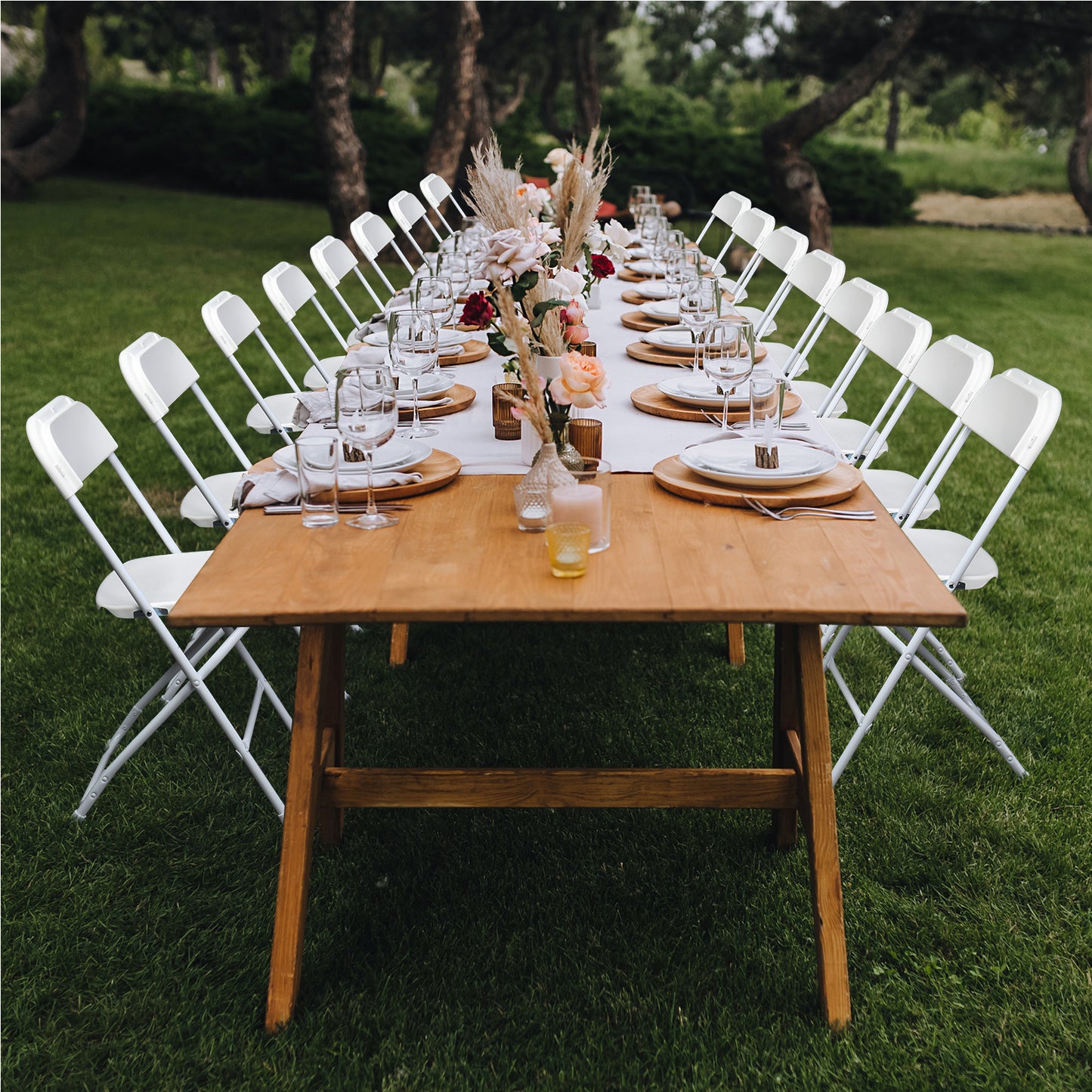 6 Pcs Folding Chair, 350LBS Lightweight Foldable Plastic Chair, Reinforced Metal Frame Easy To Fold & Store For Indoor & Outdoor, Wedding, Party, Meeting Room, Patio And Garden