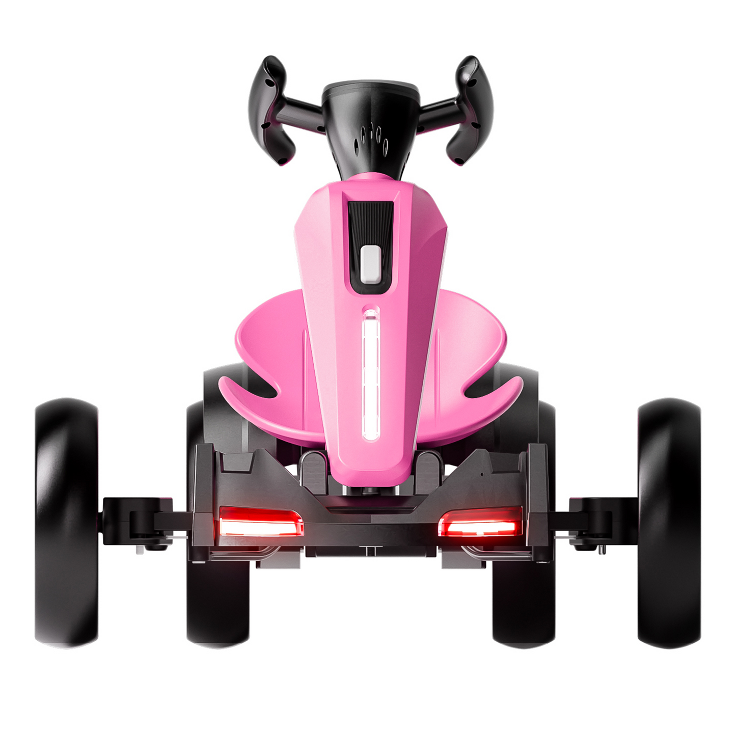 12V Electric Kids Pedal Go Kart, Folder Go Kart, Outdoor Ride On Toy With Adjustable Seat, 4 Non-Slip EVA Wheels For Boys And Girls For Age 3-6 Years Old MAGENTA