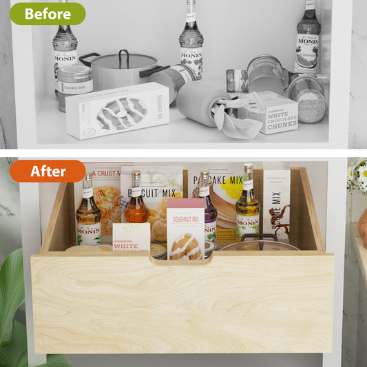 Hard Close Pull Out Cabinet Organizer 8  High Drawer 22  W X 21  D Wood Slide Out Shelves Cabinet Storage Organizer With Full Extension Rail Slides Pull Out Drawer For Kitchens Cabinet Pantry