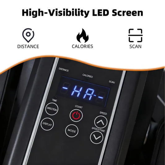 Compact Under-Desk Elliptical - Quiet Mini Pedal Exerciser With Adjustable Speed And LED Display