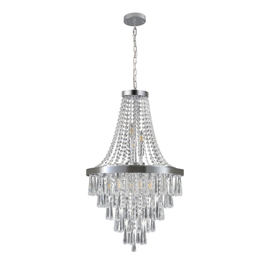 Same As W1340P143191-L5004-500-C  20  Chrome Crystal Chandelier With Adjustable Height, Modern Ceiling Light Fixture For Living Room, Dining Room, Staircase, 11-Light E12 Bulb Base  No Bulbs
