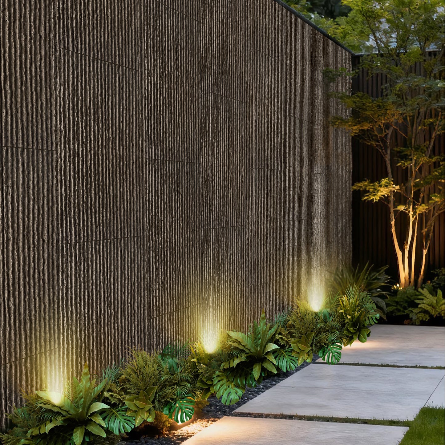 3D Faux Stone Wall Panels, 4 PCS PU Wainscoting Panel For Interior Wall Decor, Flame-resistant & Lightweight & Waterproof,for TV Wall, Office, Living Room, 47.24  X 23.62  Flowing Stone Space Black