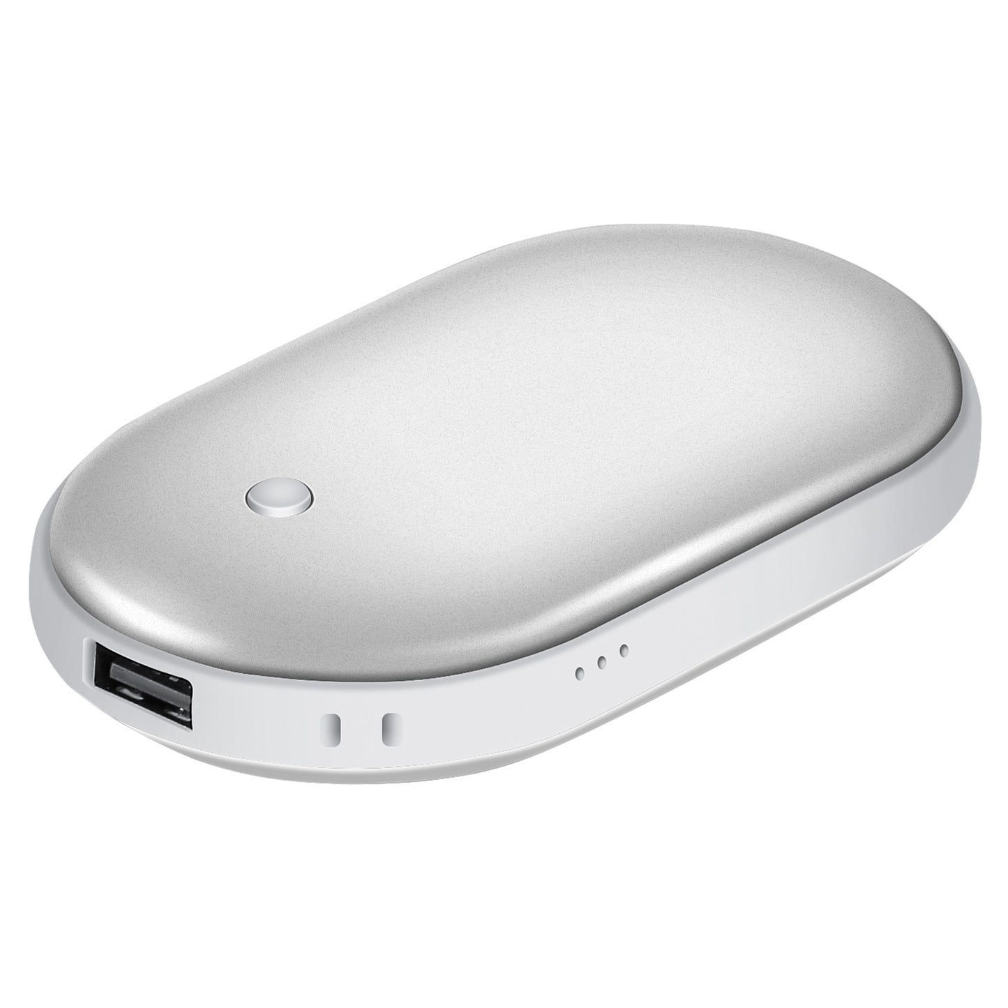 1Pc Portable Hand Warmer 5000mAh Power Bank Rechargeable Pocket Warmer Double-Sided Heating Handwarmer