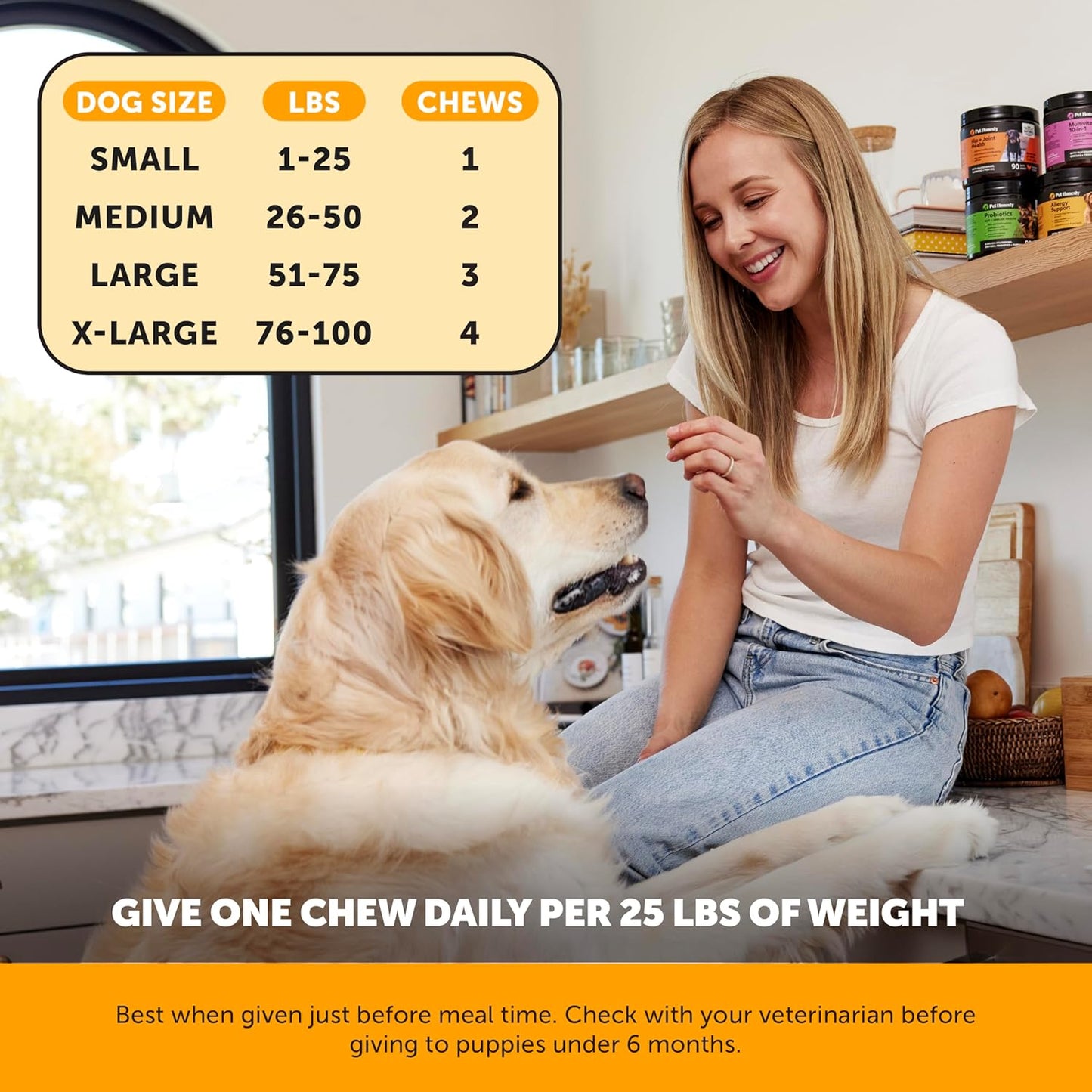 Youmile Omega 3 For Dogs - 120Ct  Fish Oil Treats - Allergy & Itch Relief Skin & Coat Supplement - Dry Itchy Skin, Anti Shedding & Hot Spots Treatment - Pet Salmon Oil Chews - Chicken Flavor Dog  Vit