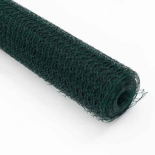 60M Large Size Galvanized Hexagonal Floral Green Chicken Wire, Outdoor Anti-Rust Chicken Wire Poultry Netting For Garden, Large Chicken Coop Wire Fencing