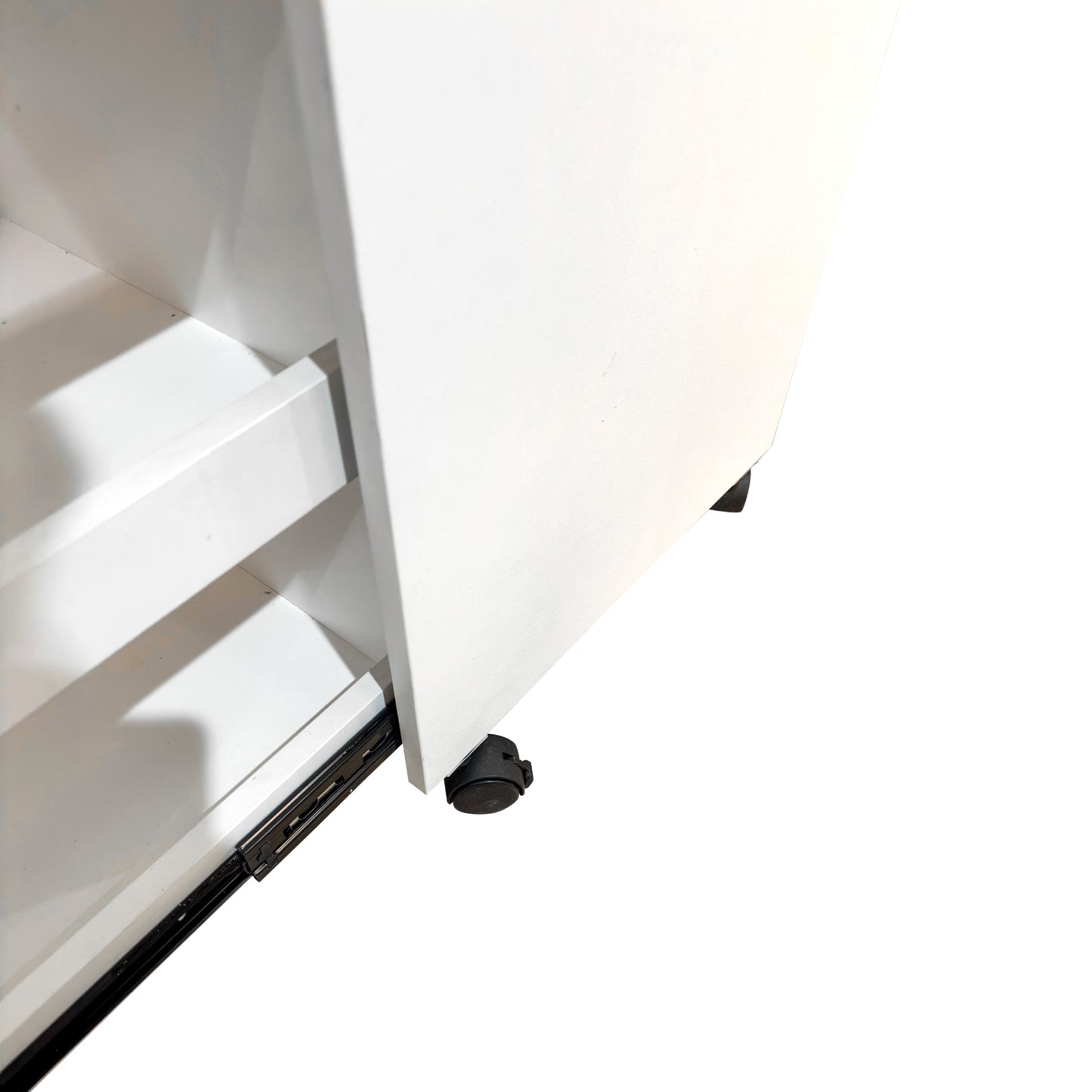 Organizer For Pantry -Sliding Out Snack Cabinet , Multi-Layer Soda Can Organizer For Pantry, Mobile Snack Storage Rack With Wheels