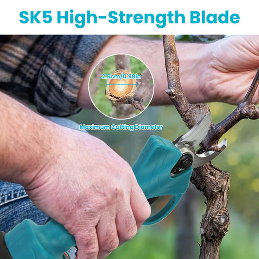 4 In 1 Cordless Pruning Shear And Electric Chainsaw With Max 5.5FT Extension Poles 4in Or 6in Pole Saw SK5 Blade Brushless Pruning Shear With 2Pcs 3.0Ah Batteries For Garden Yard