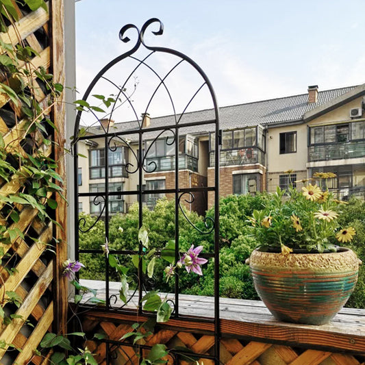 4 Pack Metal Garden Trellis 71  X 19.7  Rustproof Trellis For Climbing Plants Outdoor Flower Support Black