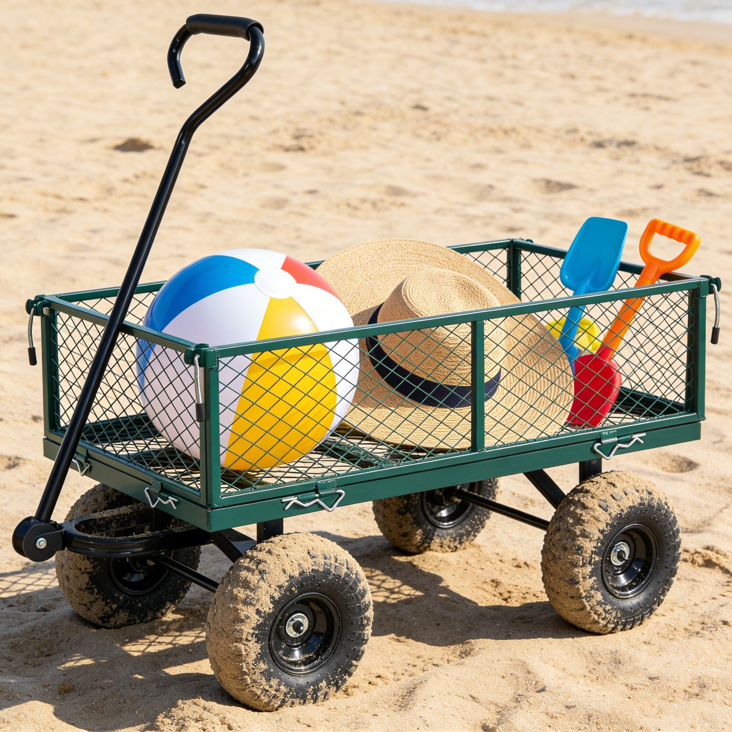 Wagon Cart Garden Cart Trucks Make It Easier To Transport Firewood  Green