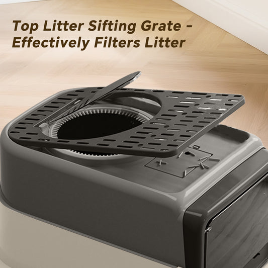 Only Self Pickup---Three-compartment Cat Litter Box