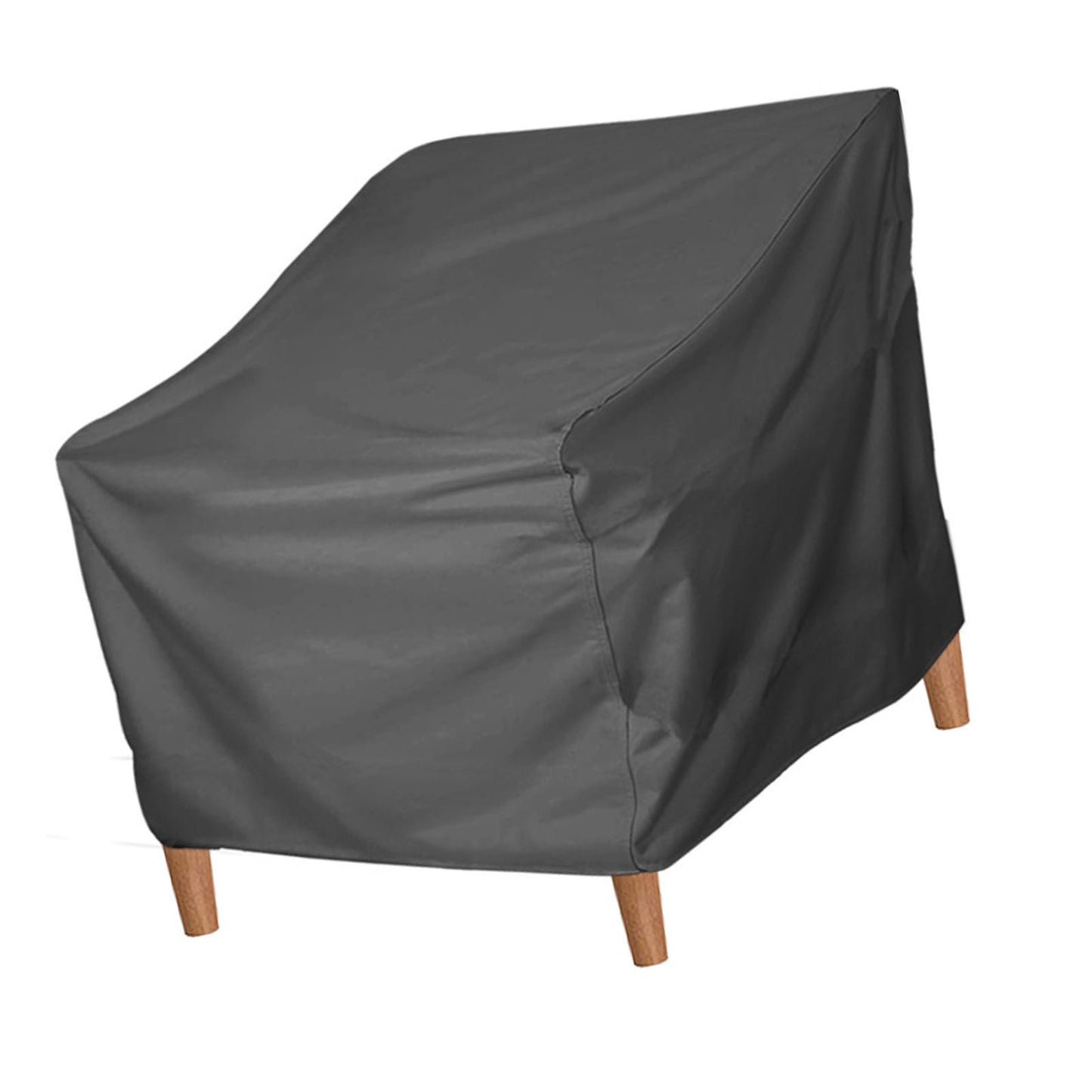 Patio Chair Cover Oxford Cloth Water Resistant Silver Coating Outdoor Furniture Cover For Home Lawn Patio Garden Grey 420D