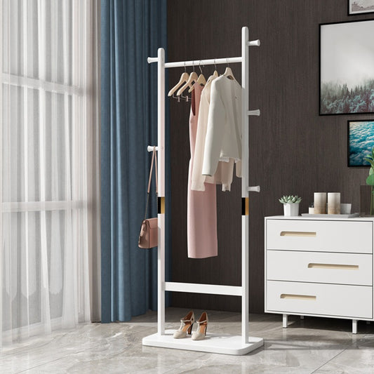 Coat Racks Solid Wood Hanger 23.6X 11X71 In Solid Environmental Protection Easy To Assemble Beautiful Can Be Placed In The Bedroom Entrance Living Room   White