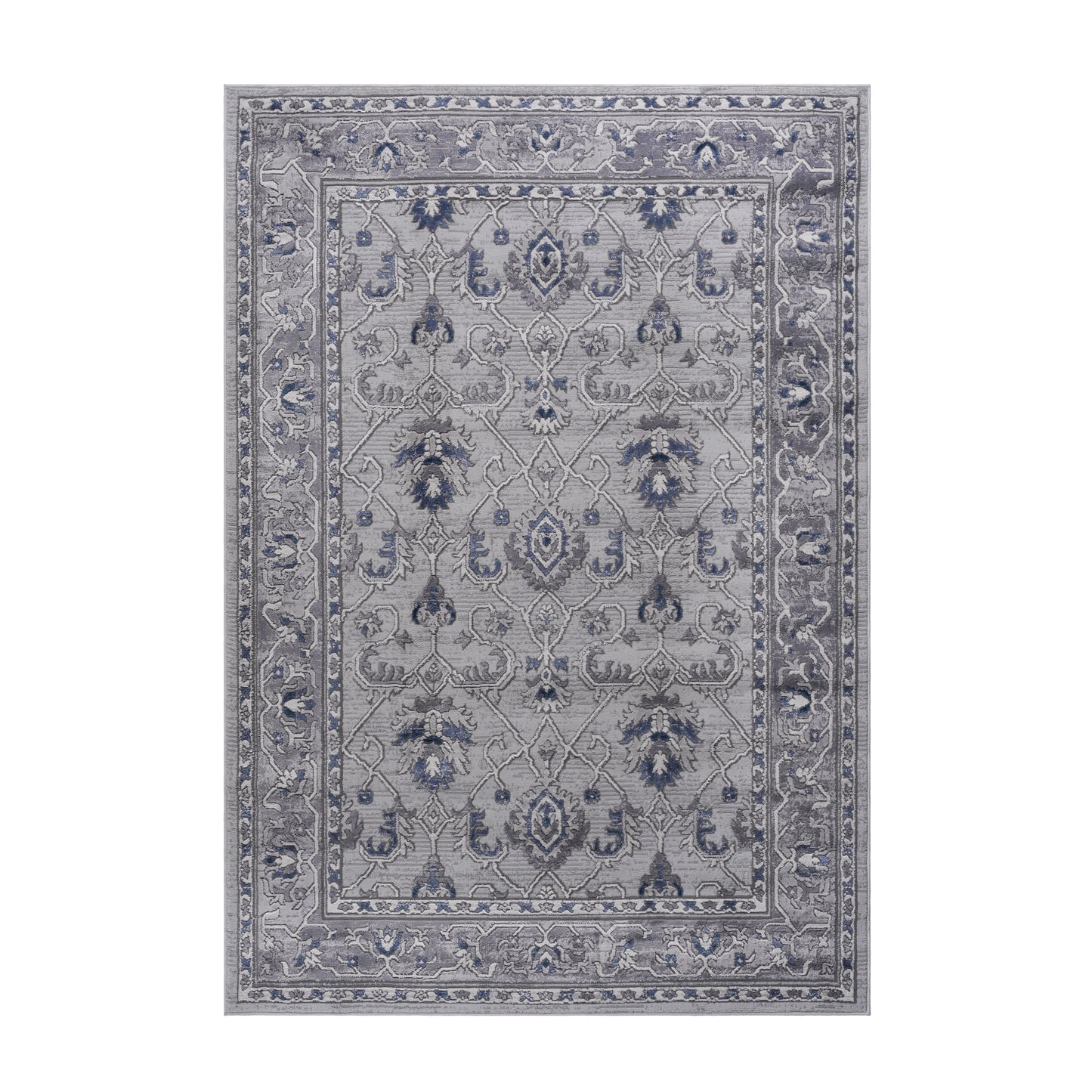 MARFI 8X10 Grey  Blue  Oriental Area Rug