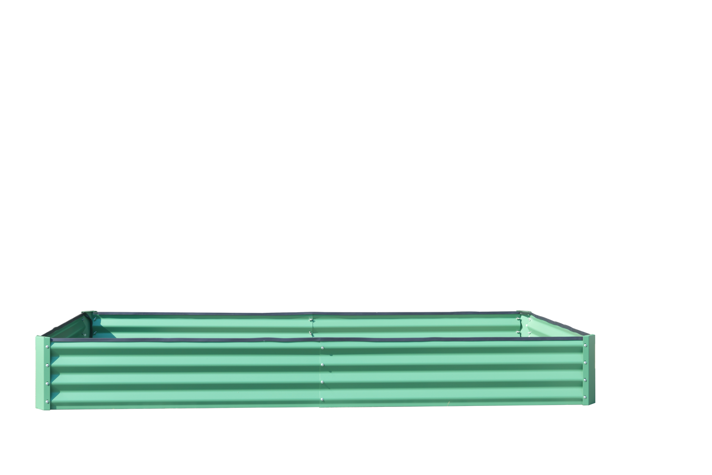 8x4x1 Ft Galvanized Raised Garden Bed, Outdoor Planter Garden Boxes Large Metal Planter Box For Gardening Vegetables Fruits Flowers,Green
