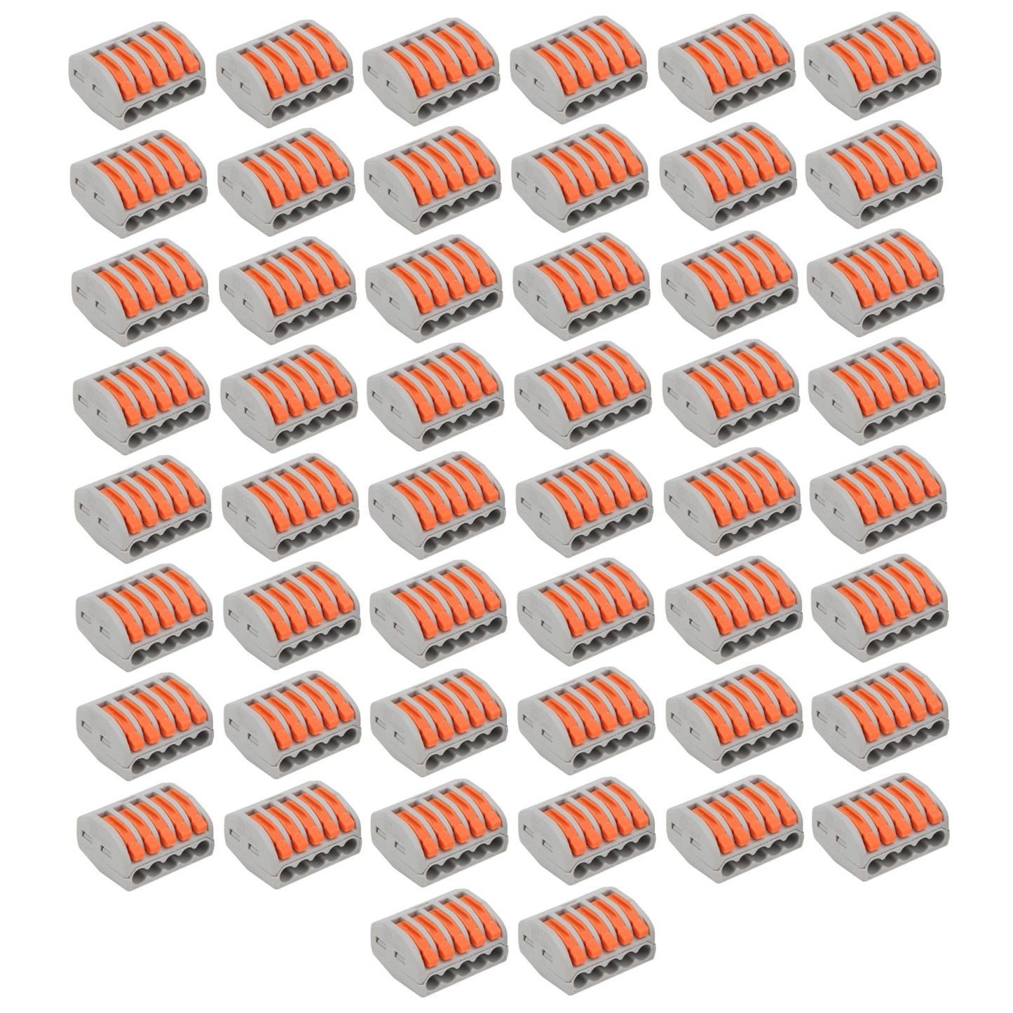 50Pcs Push Wire Wiring Connector Mini Fast Compact Connect Terminal Blocks ParallelerPCT-215