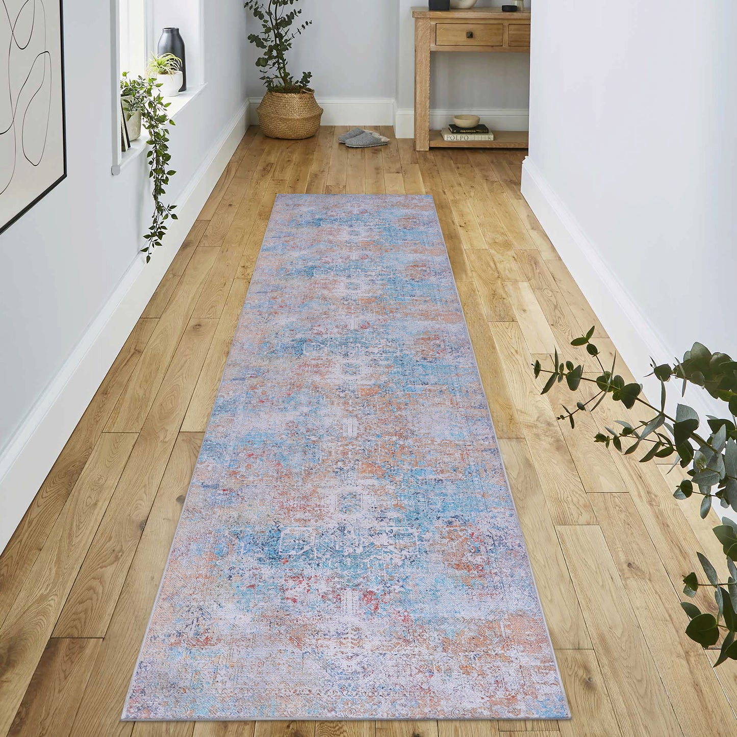 MAVAL Yellow Washable Rug 2'6'' X 10' Runner Rug  Yellow, 2'6'' X 10'