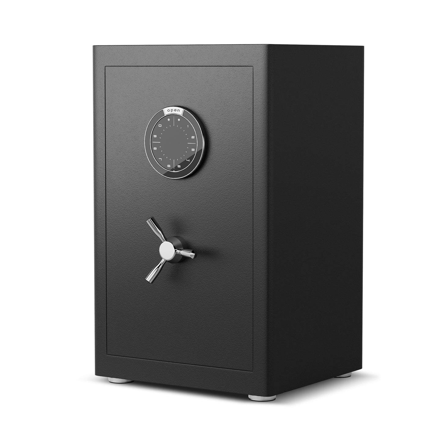 2.0 Cu Ft Home Security Safe, Heavy Duty Steel Safe With Digital Keypad, 2 Removable Shelves & 3 Unlocking Methods, Safe Box For Home Office Hotel