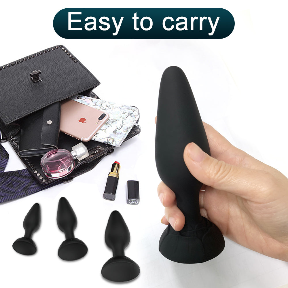 Butt Plug Silicagel Beads Butt Plug Set Small Medium Large Strong Anal- Plug Trainer Sex-Toy Men Women
