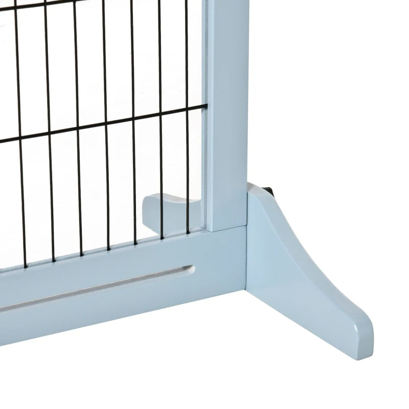 Extra Wide Freestanding Pet Gate With Adjustable Length Dog