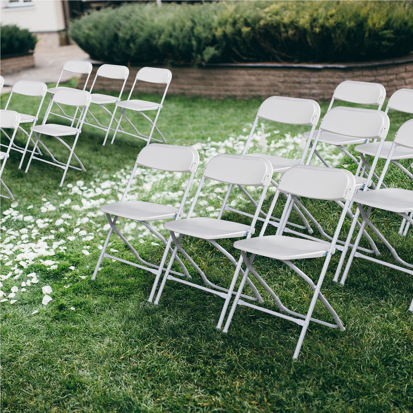 4Pcs Folding Chair, 350LBS Lightweight Foldable Plastic Chair, Reinforced Metal Frame Easy To Fold & Store For Indoor & Outdoor, Wedding, Party, Meeting Room, Patio And Garden