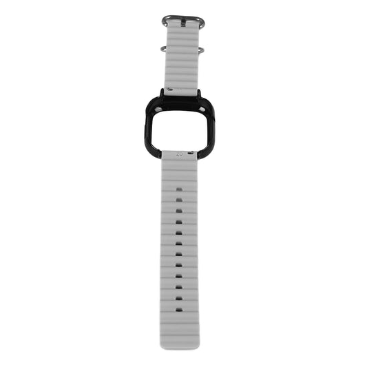 Watch Silicone Strap With Built In PC Case Fashionable Adjustable Wristband For Honor 4 Gray