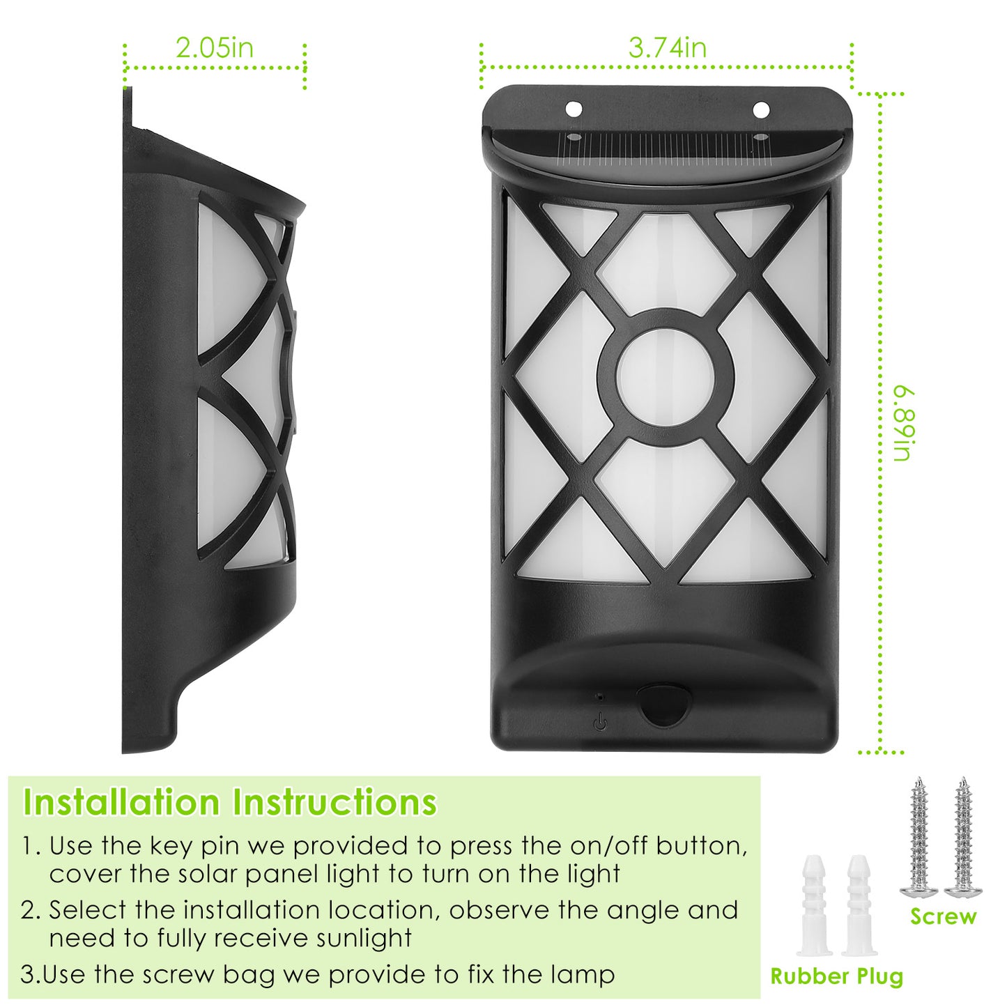 Forbidden To Sell On Walmart 1Pc Flame Solar Lights Outdoor 96 LEDs Waterproof Flickering Flame Wall Mount Lamp Auto On Off Sensor Decorative Landscape Night Lamp For Deck Patio Yard