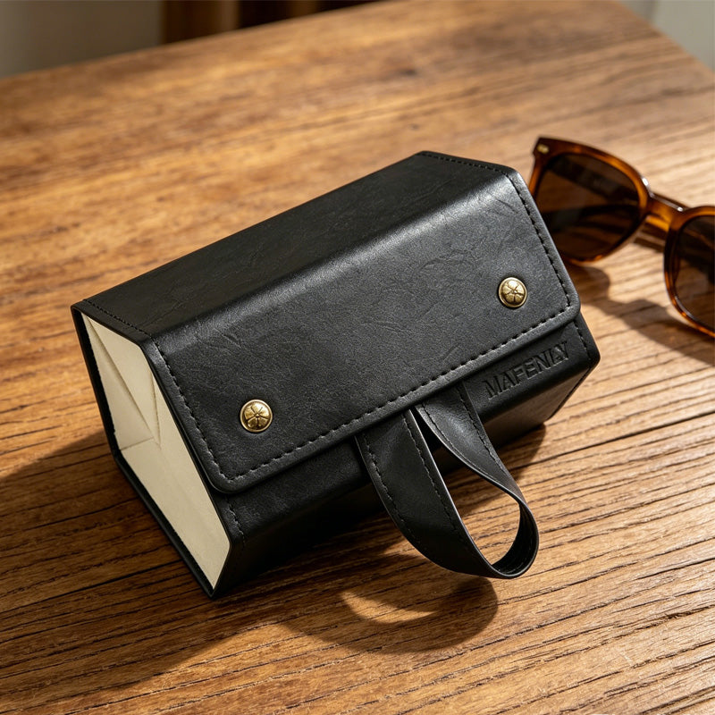 5in1 Sunglasses Travel Case Organizer Hangable, Eyeglasses Foldable Storage Organizer