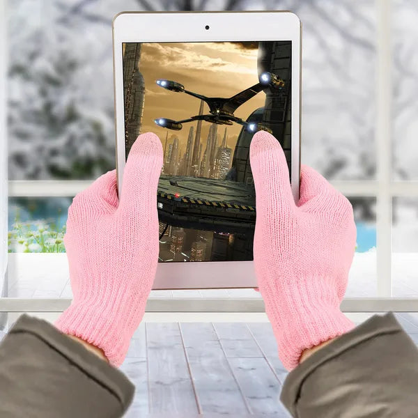 Unisex Winter Knit Gloves Touchscreen Outdoor Windproof Cycling Skiing Winter Warm Gloves