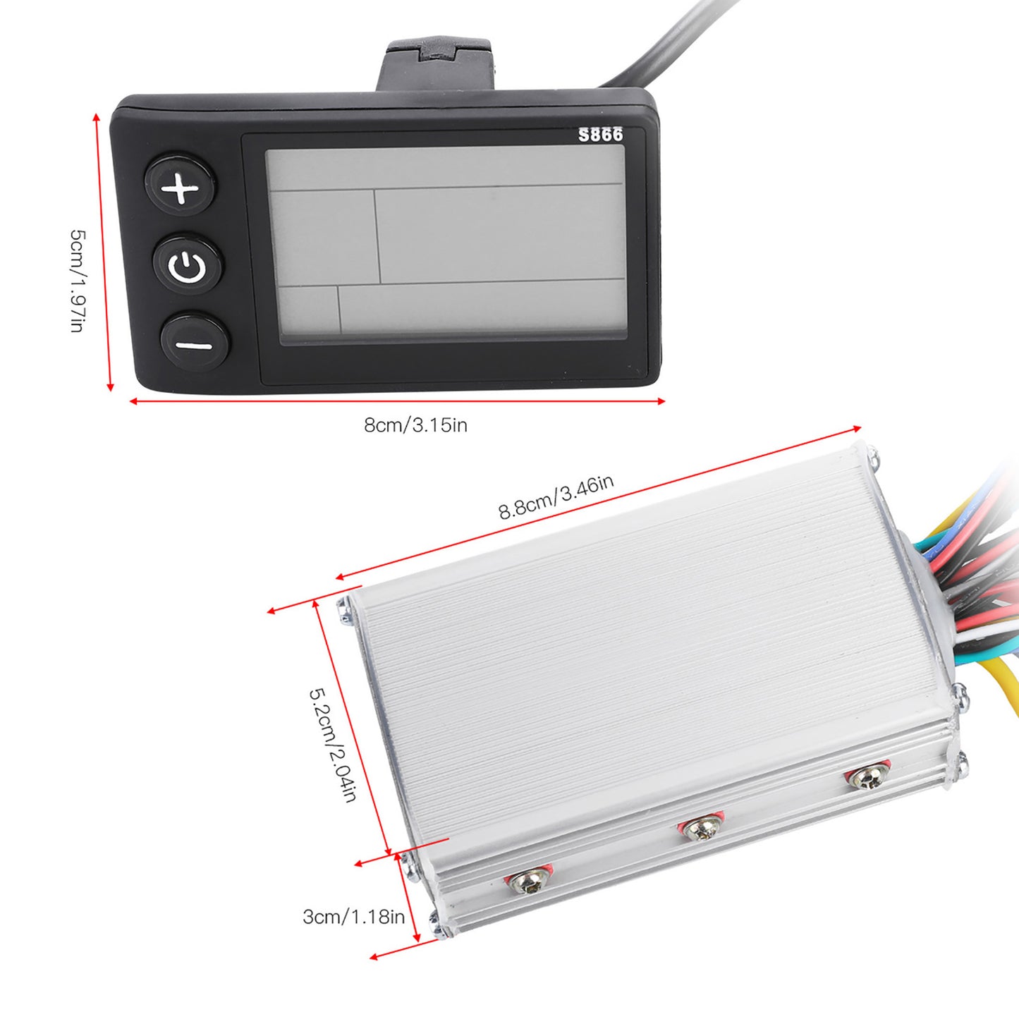 36V 48V Waterproof LCD Display Panel Electric Bicycle Scooter Controller Kit  2 36V 48V