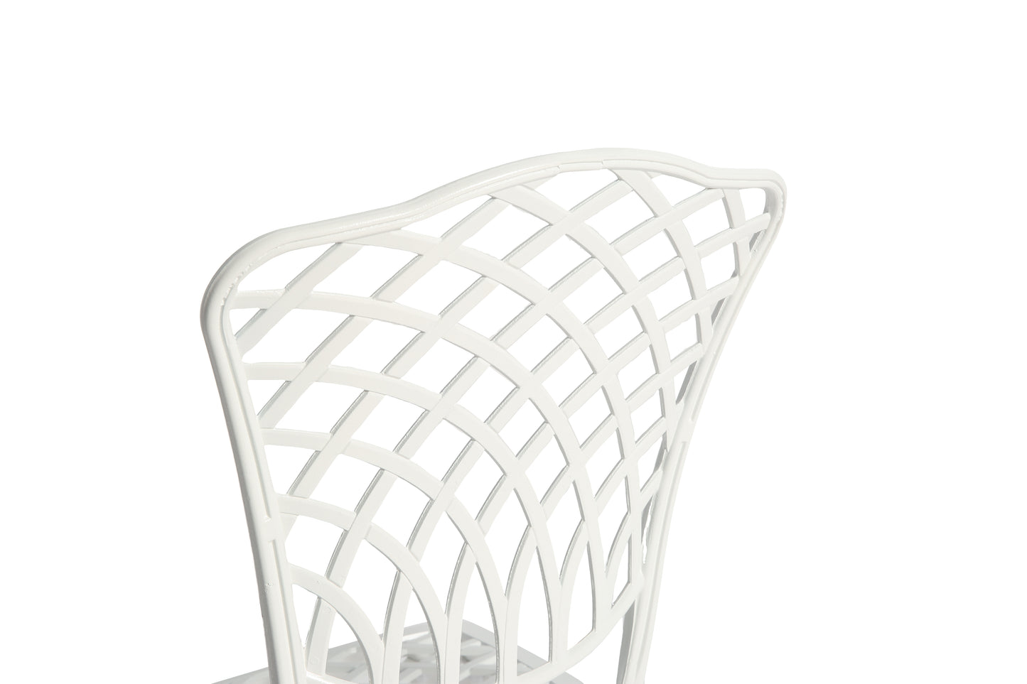Bistro Set 3 Piece Rustproof Cast Aluminum Patio Furniture Sets 2 Chairs And 1 Round Table Outdoor, Garden, Patio, Balcony, White