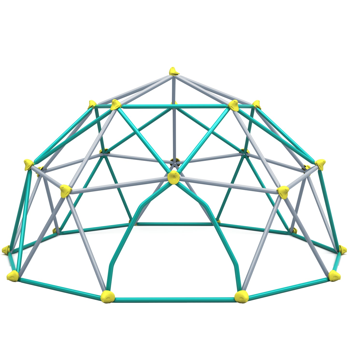 12ft Geometric Dome Climber Play Center, Kids Climbing Dome Tower, Rust & UV Resistant Steel Supporting