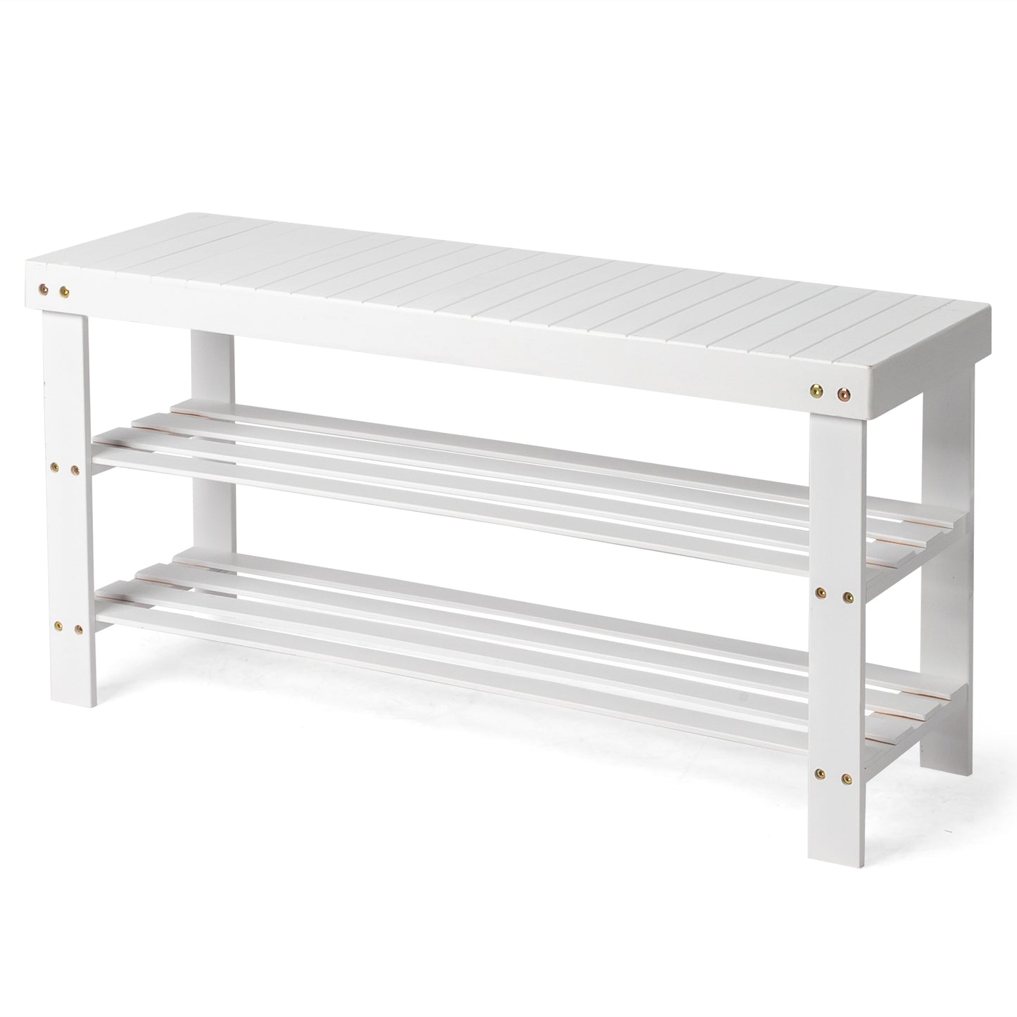 3-Tier Seamless Top Bamboo Shoe Rack