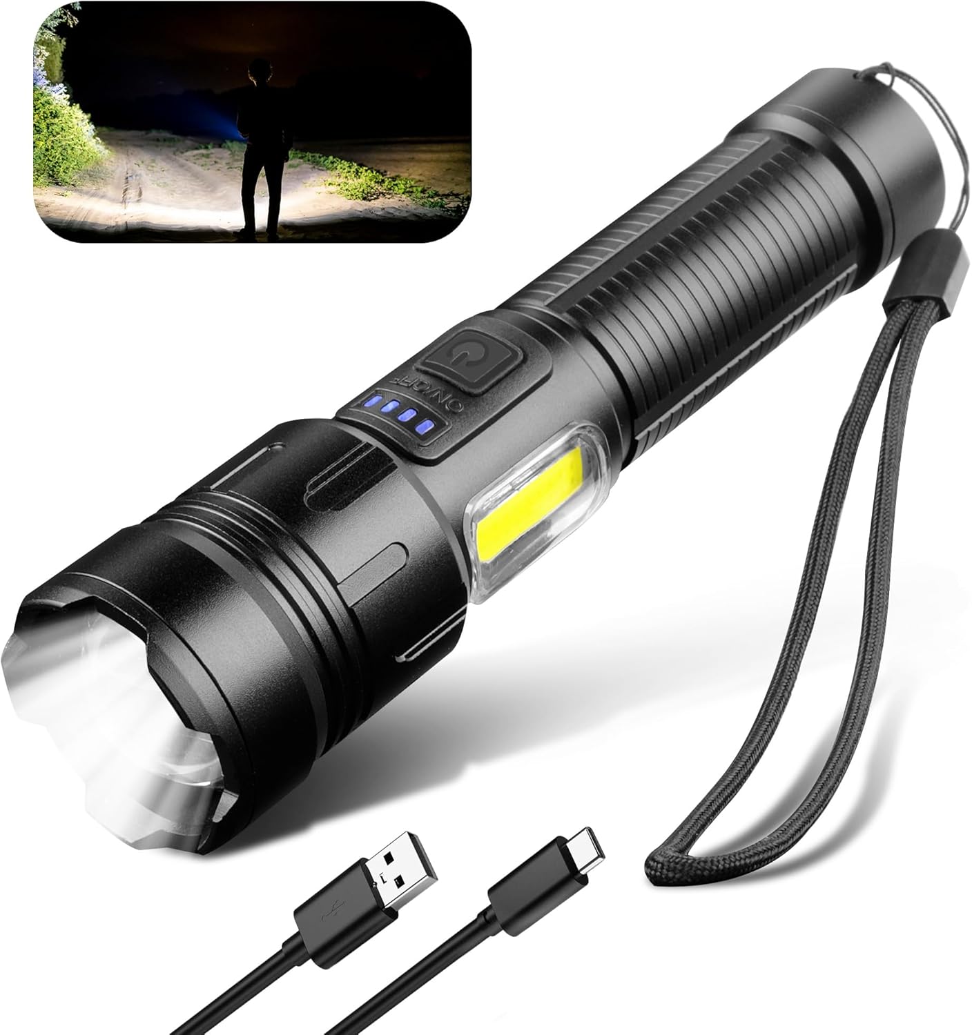 LED Rechargeable Flashlight