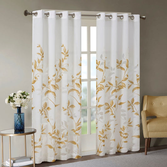 Burnout Printed Curtain Panel Only 1 Pc Panel