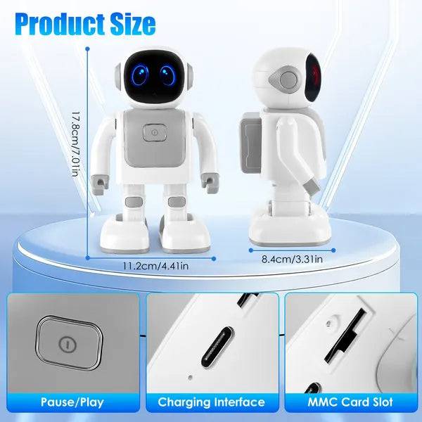 AI Dancing Robot Toy Smart Interactive Learning & Entertainment Robot For Kids With Wireless Music Programmable Moves Voice Assistant