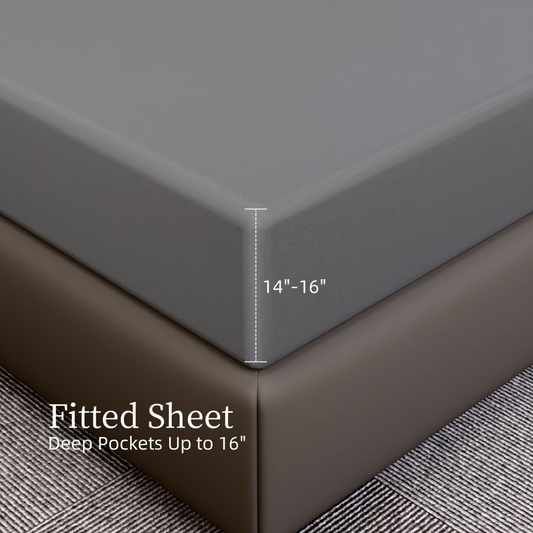 Bedding Twin Bed Sheets Set - 3 Piece Bedding - Brushed Microfiber - Shrinkage And Fade Resistant - Easy Care -Twin, Grey