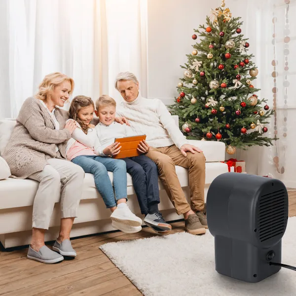 500W Portable Electric Space Heater Mini Desktop Fan Heater