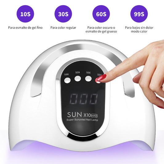 UV LED Nail Lamp, Nail Dryer For Gel Polish With 45Pcs Lamp Beads And Automatic Sensor 4 Timer Setting Professional Nail Art Tools