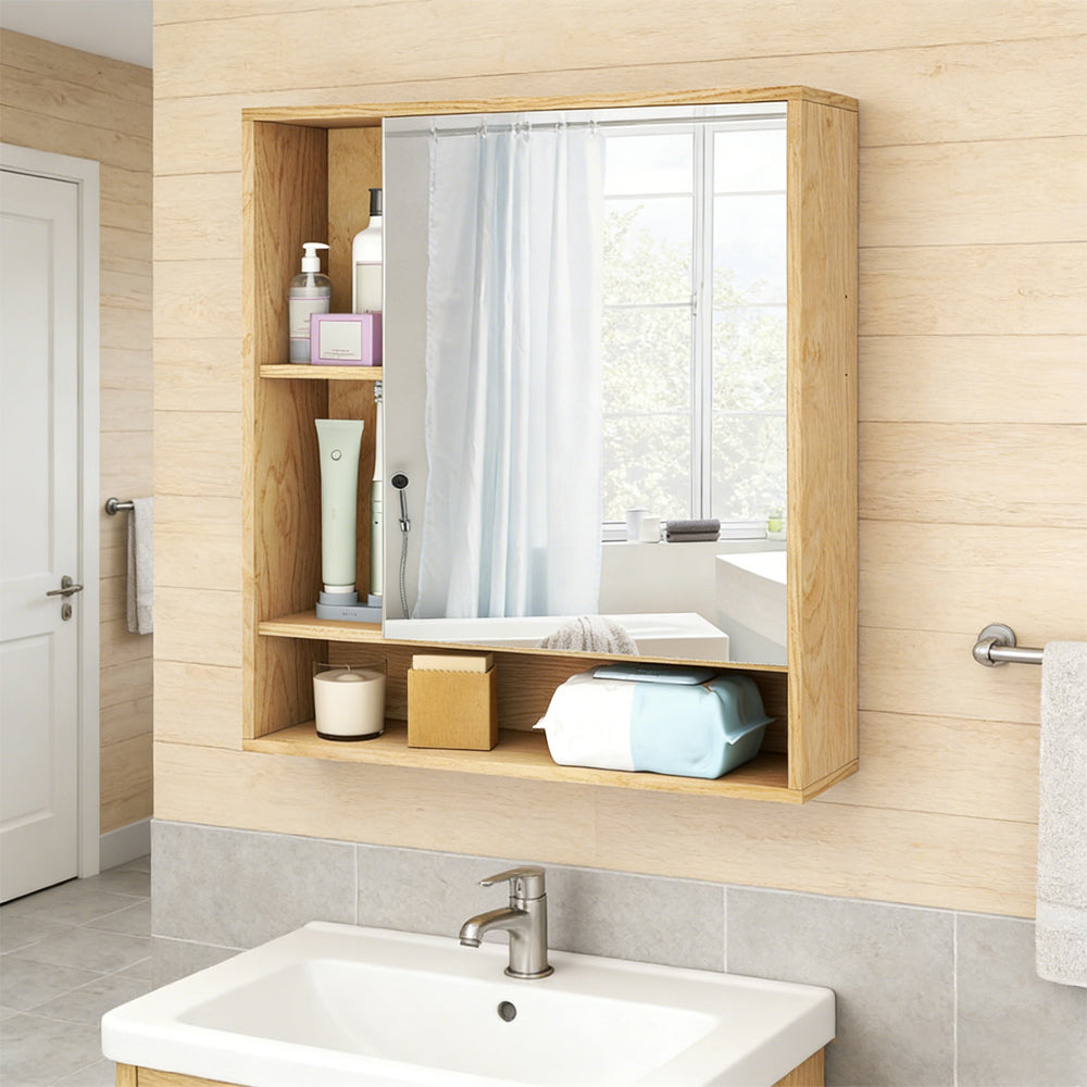 Wall Mounted  Bathroom Cabinet With Mirror Single Door  For The Bathroom, Living Room Or Entryway
