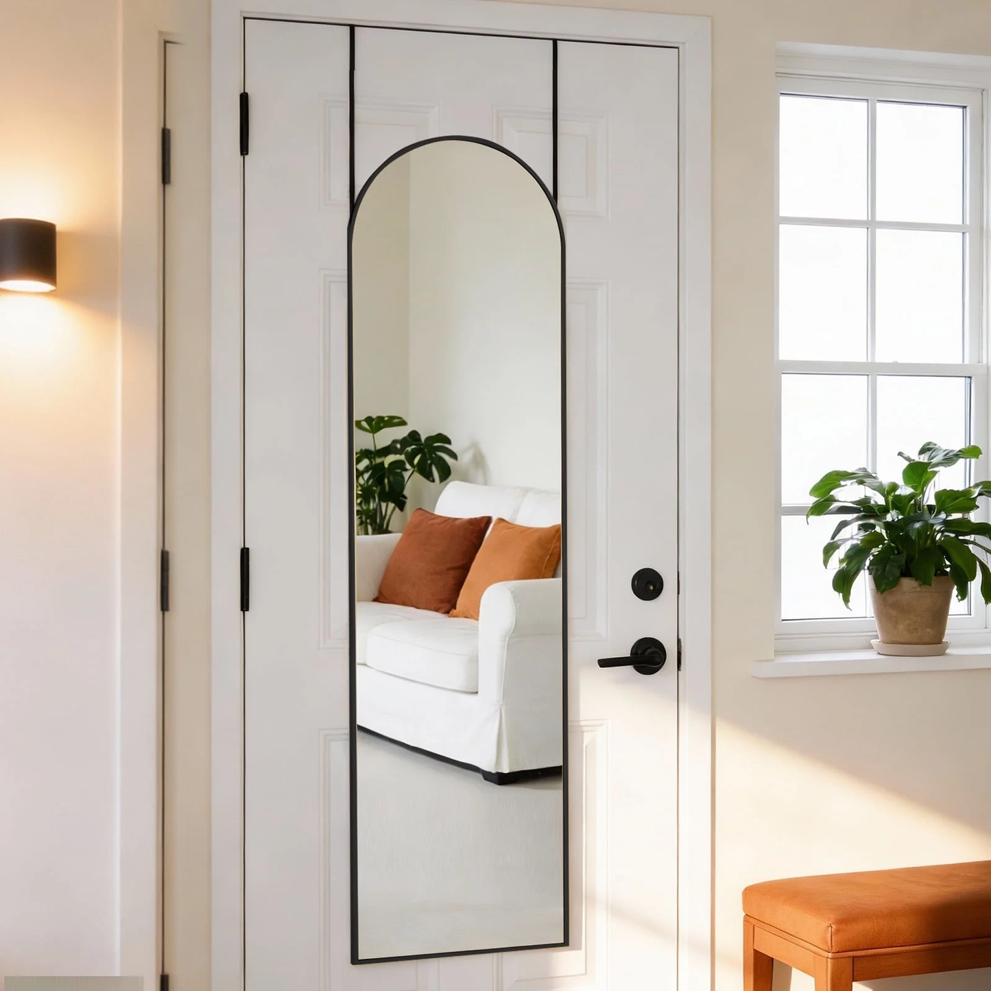 Floor-standing Wall-mounted Mirror, Aluminum Frame, High-definition Glass, Suitable For Bedrooms, Living Rooms And Entrances