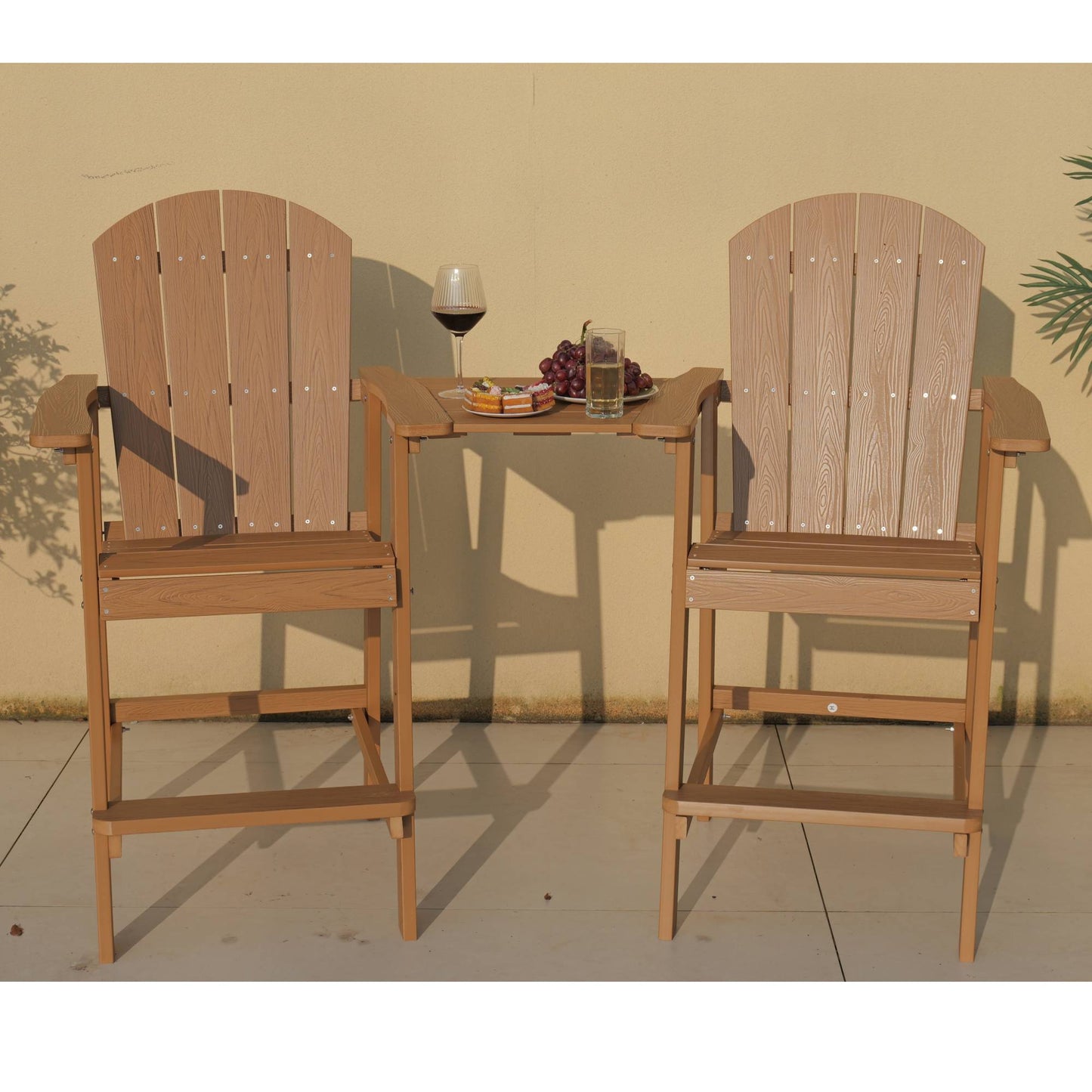 Outdoor Bar Chair Set Perfect For Patio Happy Hour Togethers & Casual Evening Hangouts,HIPS Material