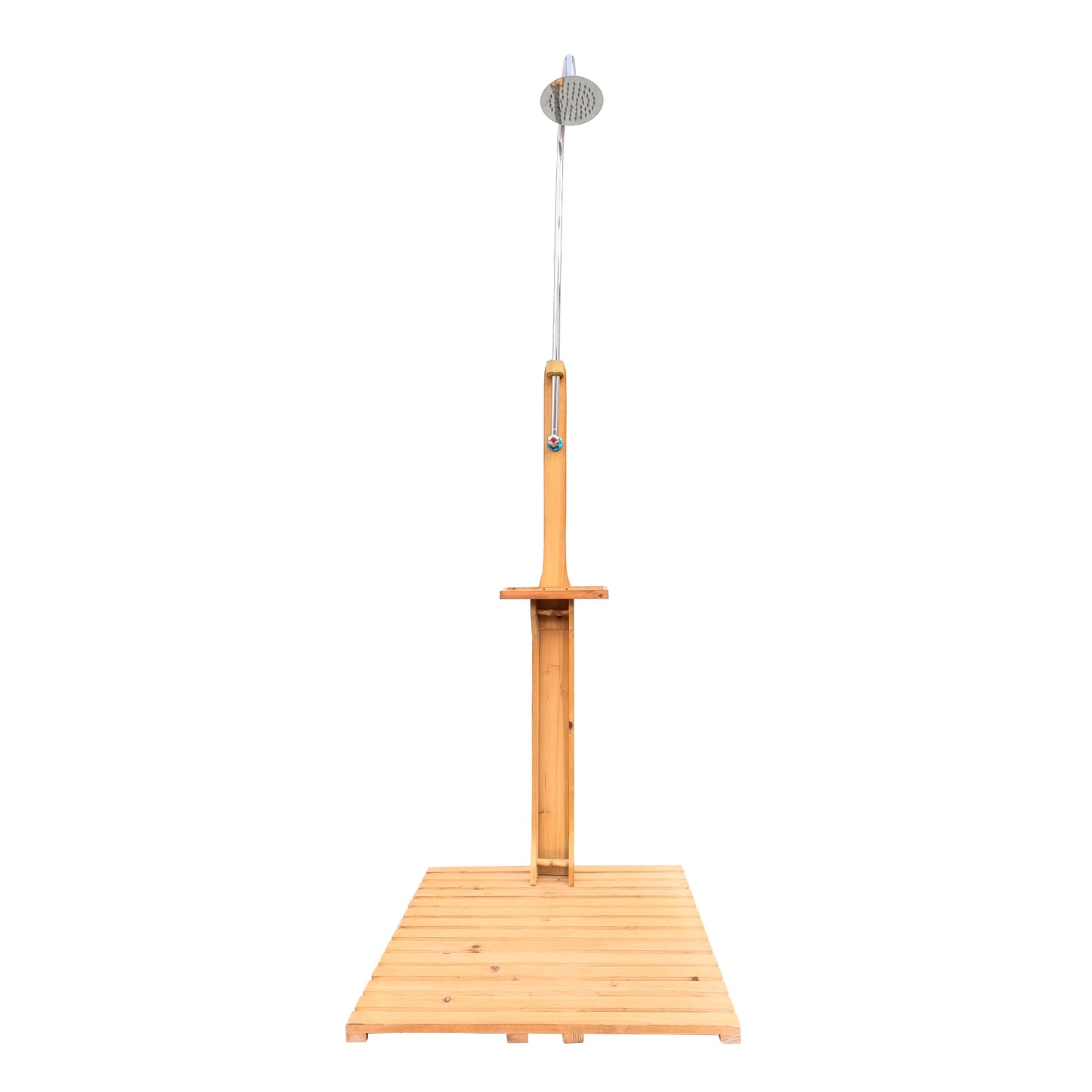 Outdoor Garden Pool Shower With Chassis Board, For Swimming Pool, Patio, Terrace, Garden,Wood