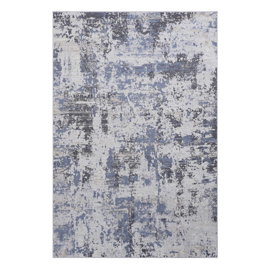 PAYAS 5X7 Grey  Denim  Abstract Area Rug