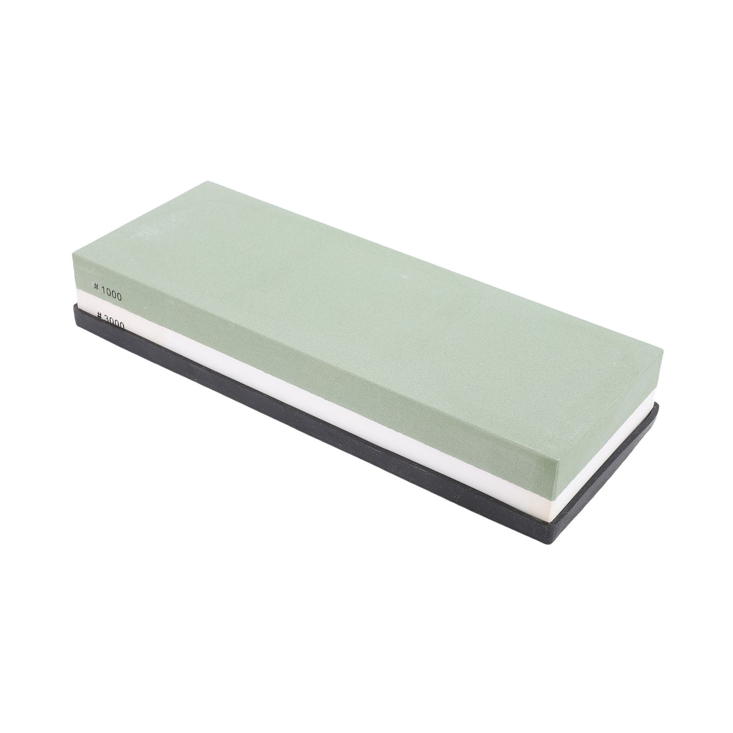 Sharpening Stone Dual Sided 1000 3000 Grit Whetstone With Anti Slip Base For Scissors Chisels Axes Green White