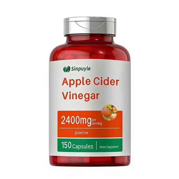 Apple Cider Vinegar Capsules 2400mg - 150 Capsules, Gluten-Free, Digestion & Weight Management Support