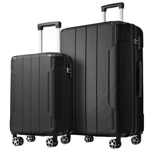 Hardshell ABS Luggage Sets 2 Piece Suitcase Set Expandable With TSA Lock Spinner Wheels For Men Women