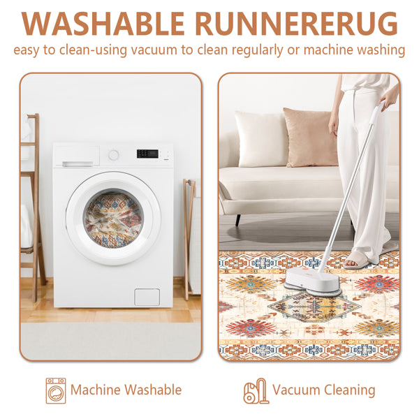 Boho Kitchen Rug Sets 3 Piece With Runner Non Slip Kitchen Rugs And Mats Washable Kitchen Mats For Floor Thick Kitchen Floor Mat Carpet Runner Rugs For Hallway Laundry Holiday Decor
