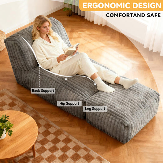 ZDFK-QIANHUI Modular Floor Chaise Lounge - Convertible Sofa Bed For Multi-Scene Relaxation