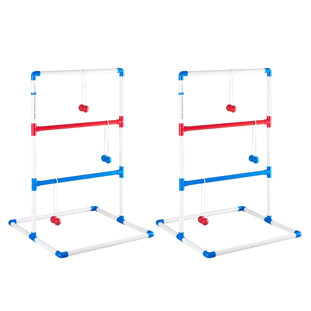 The Ladder Ball And Golf Throwing Ball Set Is Used For The Ladder Throwing Game And Includes 6 Balls, A Scoring Board And A Portable Bag.